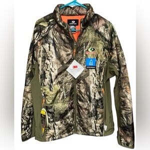 Mossy Oak Mid Weight 3M Thinsulate Layering Camoflage‎ Hunting Jacket size L NWT